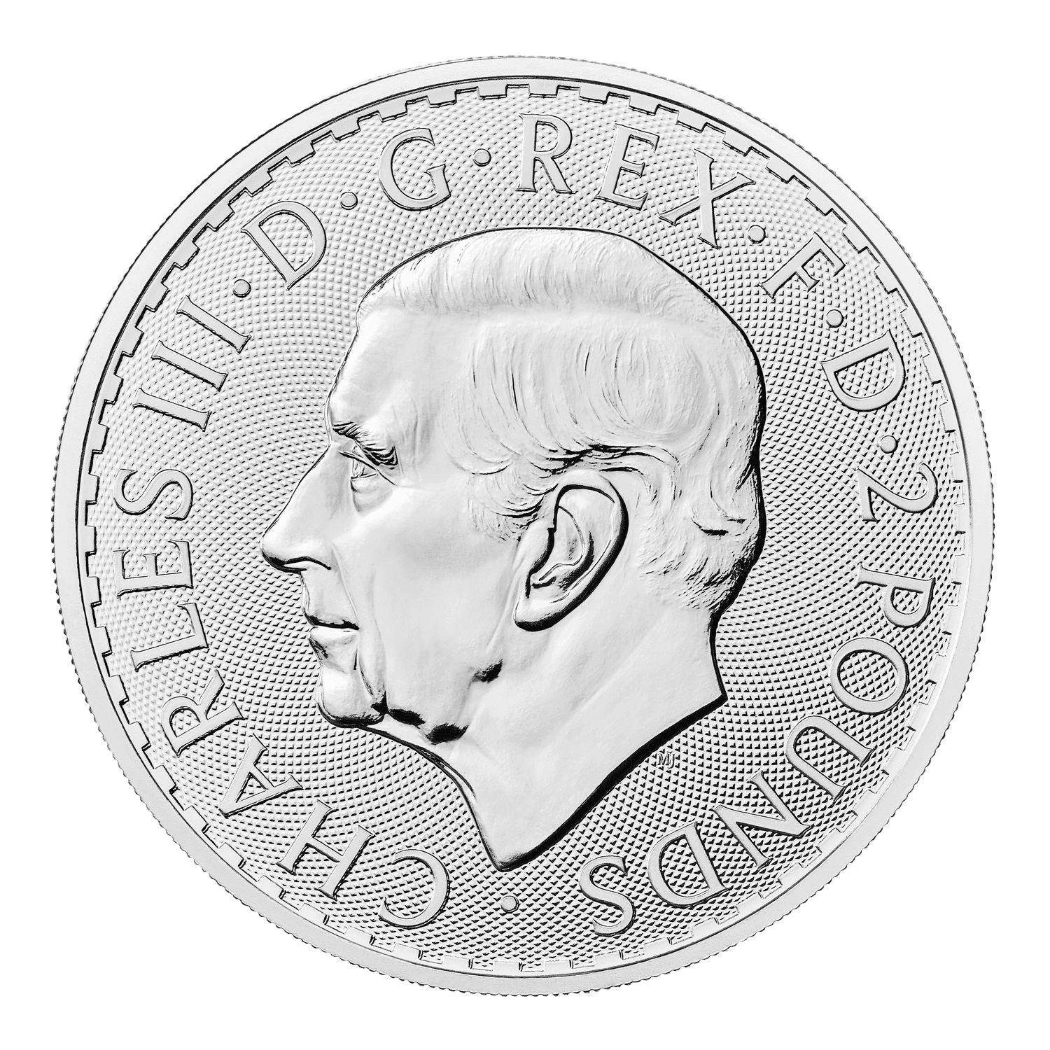 British Silver Britannia obverse showing monarch portrait